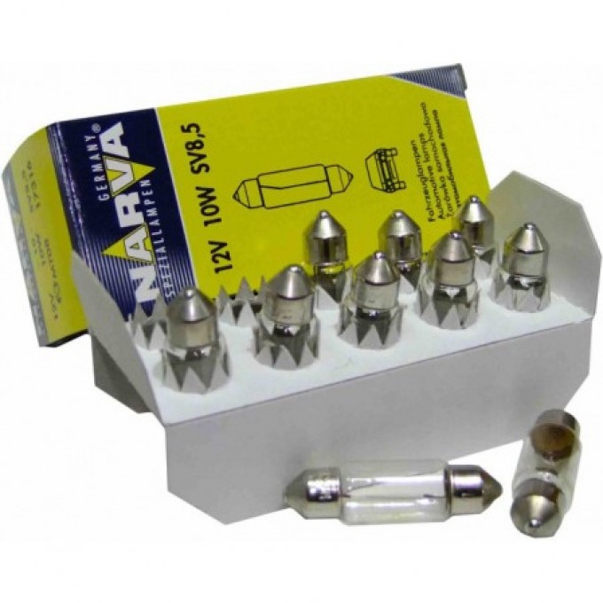 Лампа NARVA 5W 12V SV8.5 10 шт. 72486091 Лампа NARVA 5W 12V SV8.5 10 шт. 72486091
