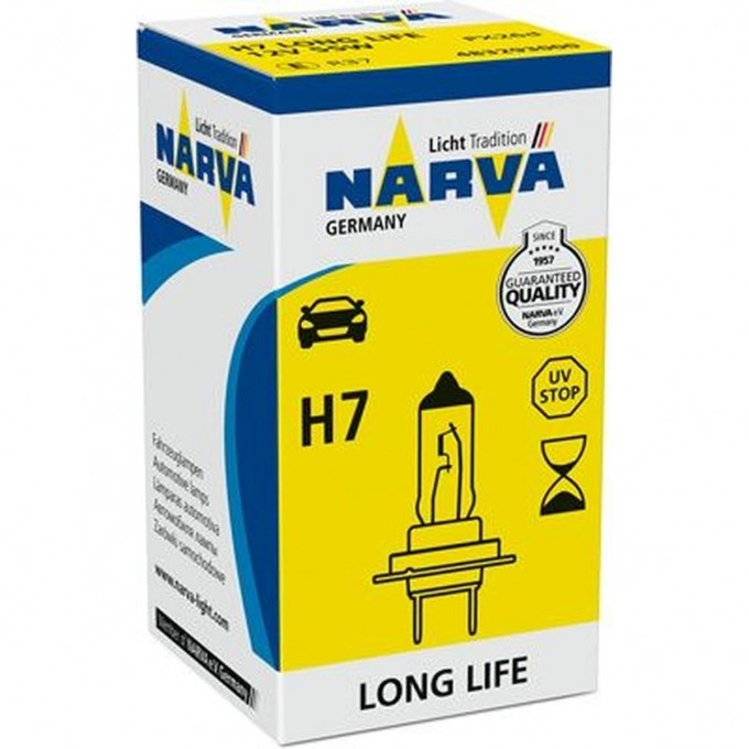 Лампа NARVA LONG LIFE 12V H7 55W PX26d 78959546 Лампа NARVA LONG LIFE 12V H7 55W PX26d 78959546