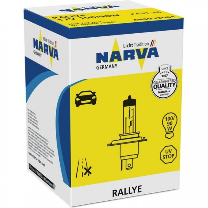 Лампа NARVA RALLYE H4 P43t 82884478 Лампа NARVA RALLYE H4 P43t 82884478