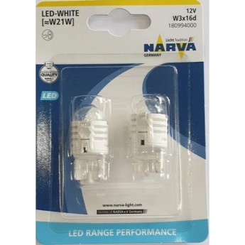 Лампа NARVA RANGE PERFORMANCE LED W21W 12V 1.75W 2 шт. Лампа NARVA RANGE PERFORMANCE LED W21W 12V 1.75W 2 шт.