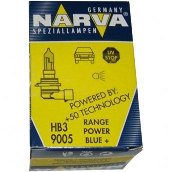 Лампа NARVA RANGE POWER BLUE+ HB3/9005 60W P20d 12V Лампа NARVA RANGE POWER BLUE+ HB3/9005 60W P20d 12V