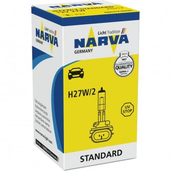 Лампа NARVA STANDARD H27W/2 PGJ13 12V 27W
